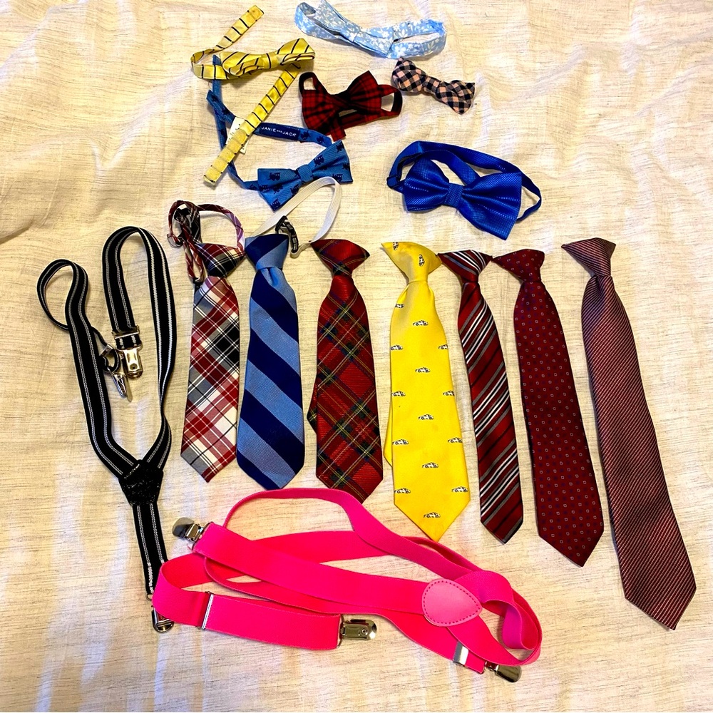 Toddler Boys Bow Tie Suspender Bundle